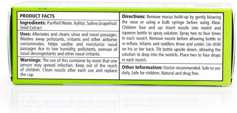 Xlear® Kid's Xlear Saline Nasal Spray Daily Relief 22 ml ผลิตภัณฑ์ล้างจมูก สำหรับเด็ก