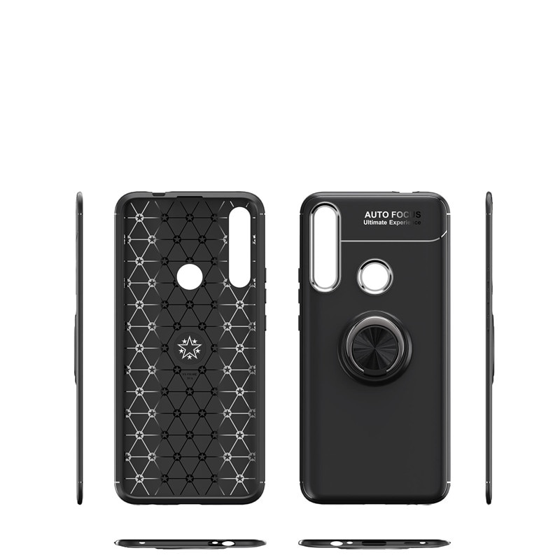 Case Huawei Y9 Prime 2019 #เคสฝาหลัง TPU Finger Ring Kickstand (แผ่นโลหะแบบ Built-in)