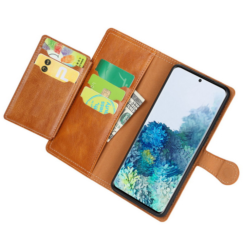 Case Galaxy S21 Ultra 5G #เคสฝาพับแบบกระเป๋าสตางค์ช่องใส่บัตรหลายช่อง Multi-slot Wallet Zippered Leather พร้อมสายคล้อง (สินค้าตัวอย่างสินค้าจริงตรงตามรุ่น)