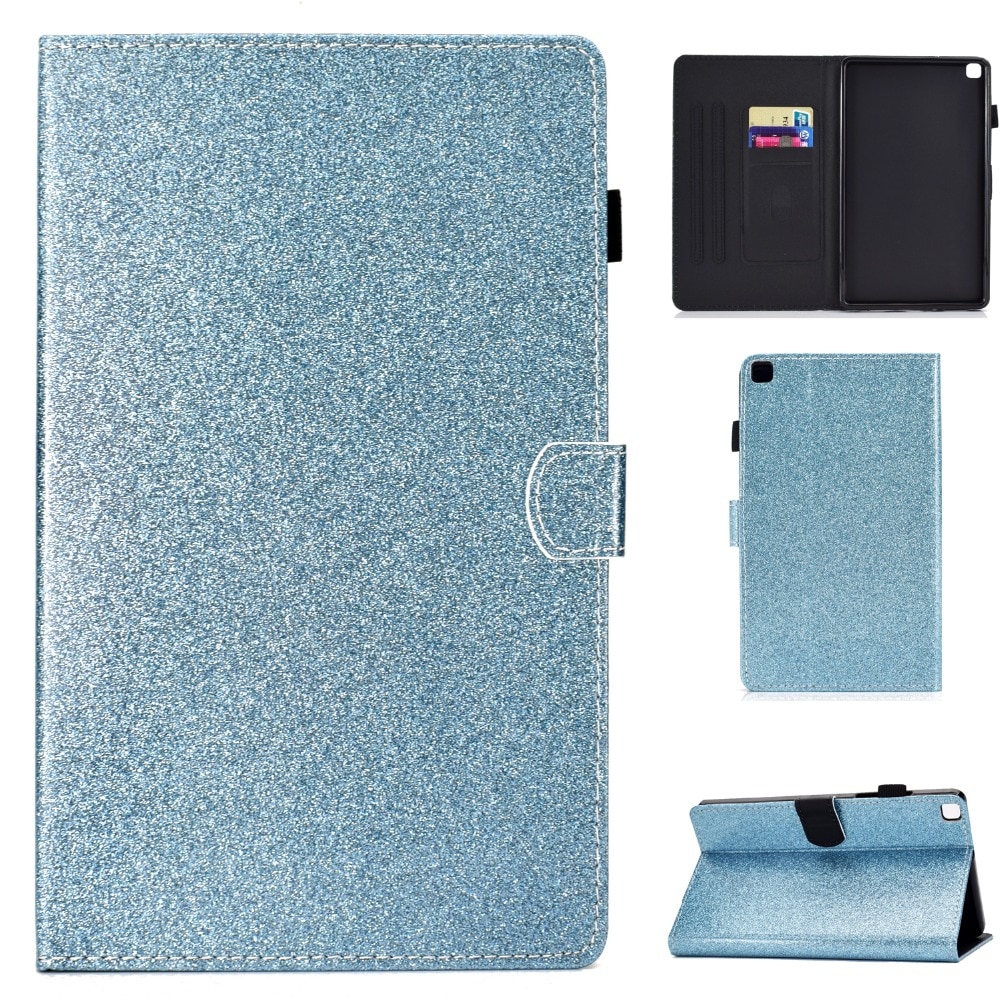 Case Samsung Galaxy Tab S6 Lite 10.4 SM-P610 P615 P617 #เคสฝาพับหนัง PU มีช่องใส่บัตร Glitter Powder Magnetic Stand Wallet PU Leather