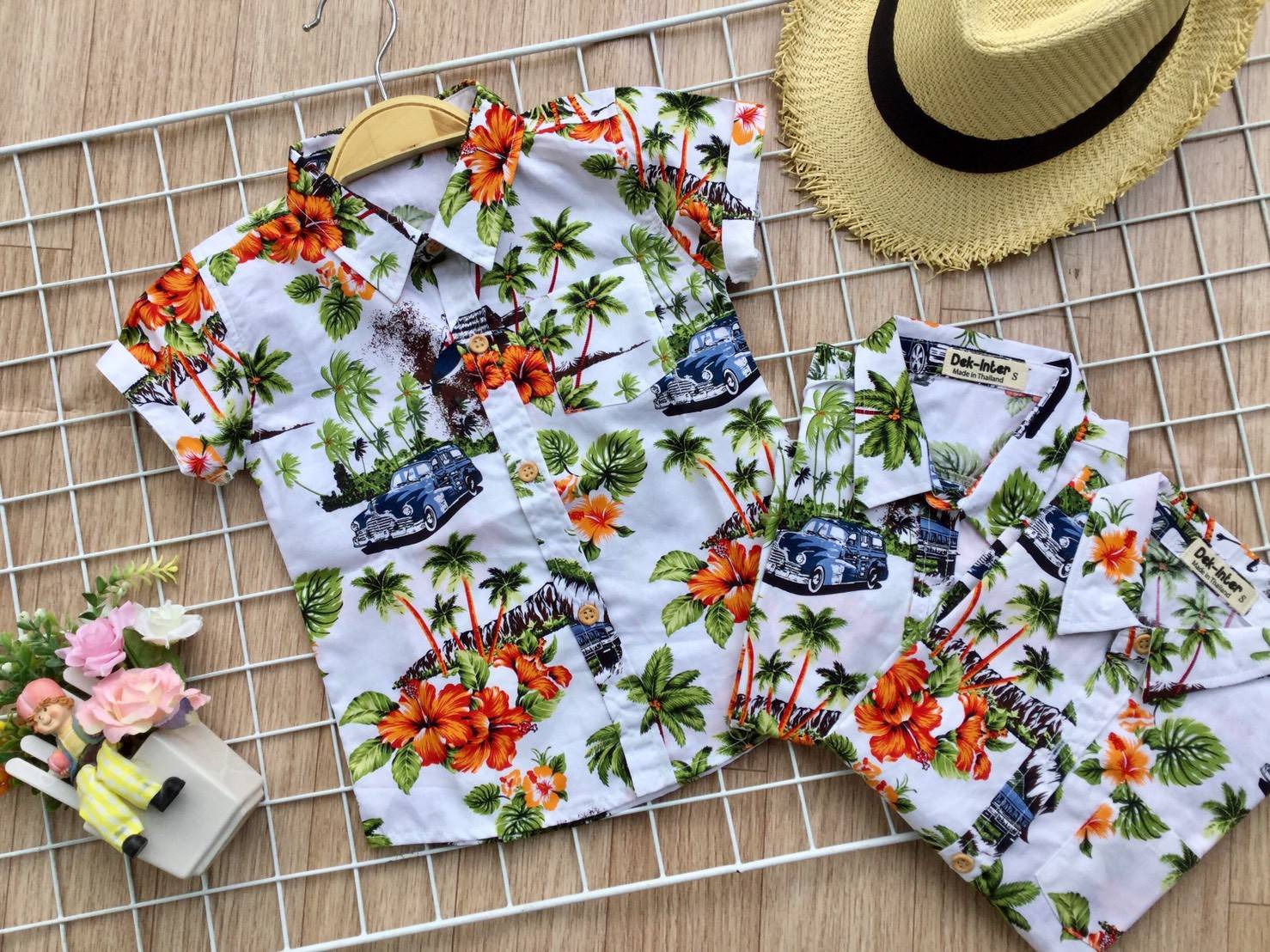 เสื้อเชิ้ตเด็ก สไตล์วินเทจ