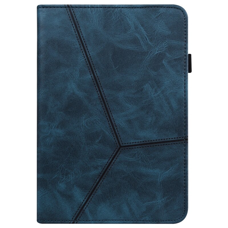 Case Samsung Galaxy Tab S7 SM-T870 SM-T875 #เคสฝาพับหนัง PU มีช่องใส่บัตรปกเย็บลายเส้น Stitching Line Design Solid Color Leather Tablet Stand Cover with Card Holder