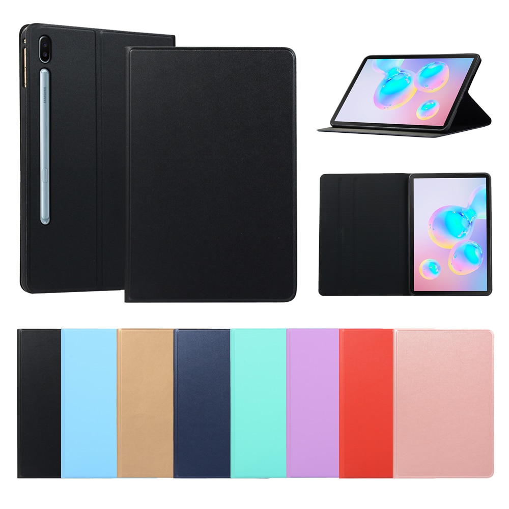 Case Samsung Galaxy Tab S6 T860 T865 #เคสฝาพับหนัง PU+TPU พับตั้งได้ PU Leather Protection Case with Stand