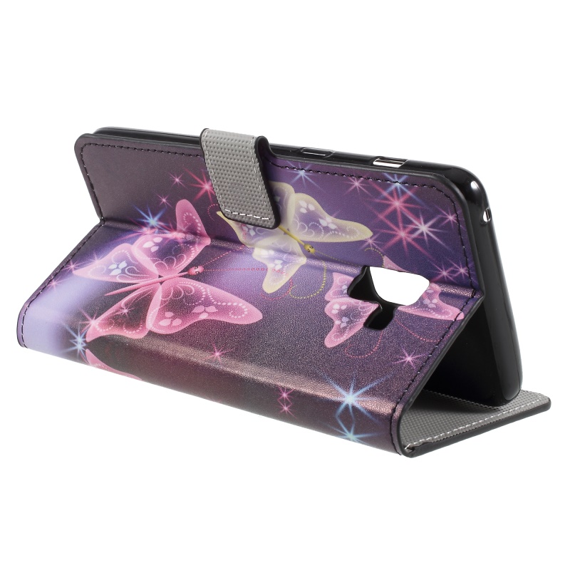 เคส Samsung Galaxy J6 (2018) #เคสฝาพับสไตล์กระเป๋าสตางค์พิมพ์ลายน่ารักๆ Pattern Printing หนัง PU