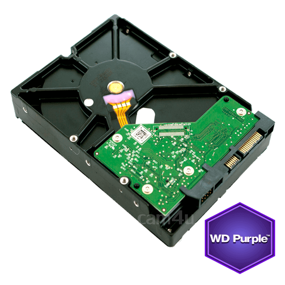 WD Purple 2.0TB for CCTV - WD20PURX (สีม่วง) รับประกัน 3 ปี เทา