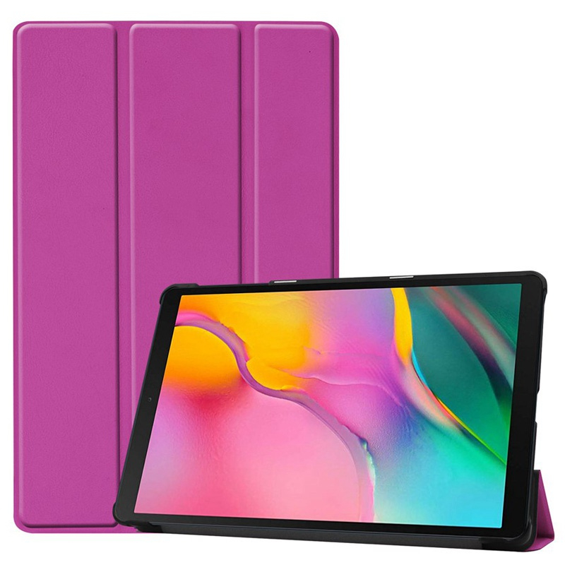 Case Samsung Galaxy TAB A 10.1 2019 SM-T510/SM-T515 #เคสฝาพับหนัง PU แบบ 3 พับ Tri-fold Stand Leather Smart Tablet