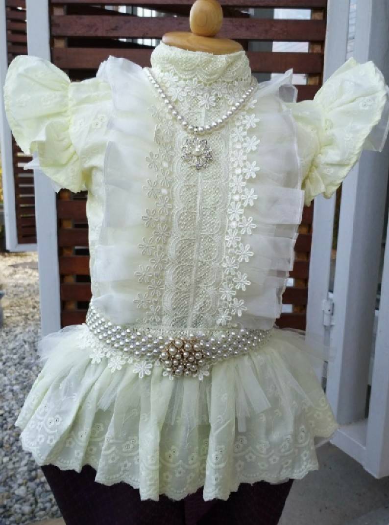 ชุดไทยเด็กหญิง เสื้อลูกไม้กับโจง