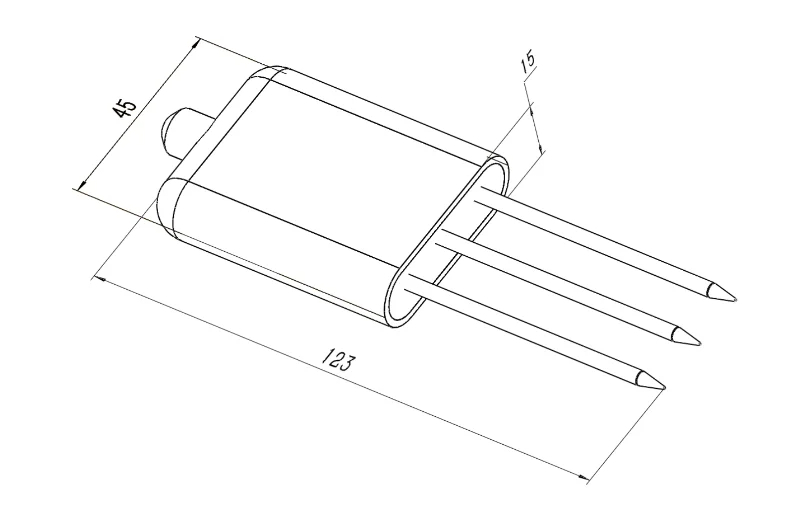 RS485เซ็นเซอร์วัดดิน Soil Moisture TH