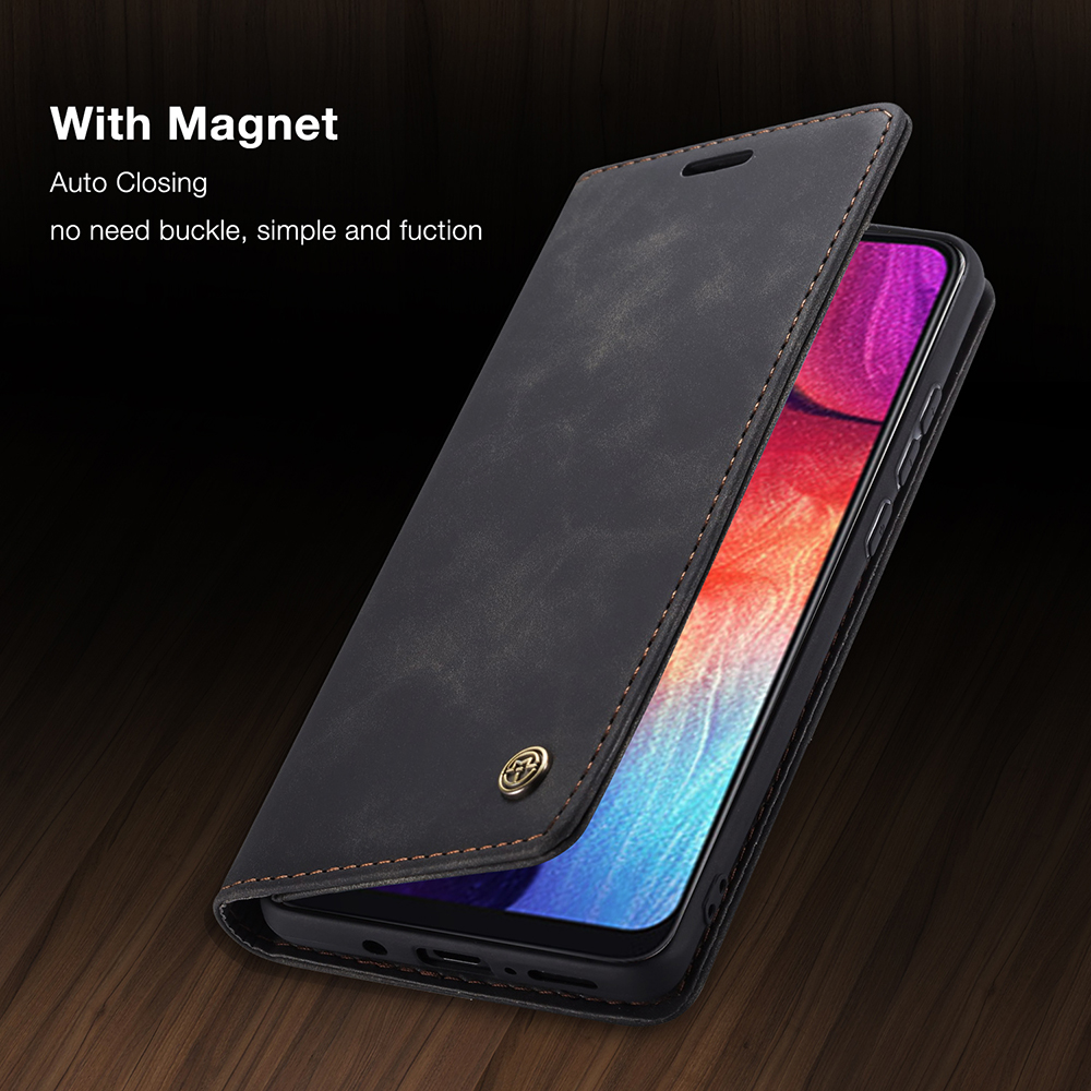 Case Samsung Galaxy A50 / A50s / A30s #เคสฝาพับหนังกระเป๋าสตางค์ CASEME Auto-absorbed Leather Wallet