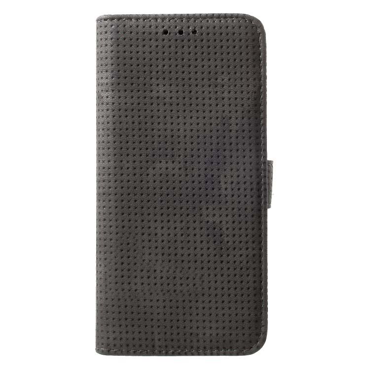 Case Samsung Galaxy J6 (2018) #เคสฝาพับหนัง PU สไตล์ย้อนยุค แบบกระเป๋าสตางค์ Mesh Pattern Retro Leather Wallet