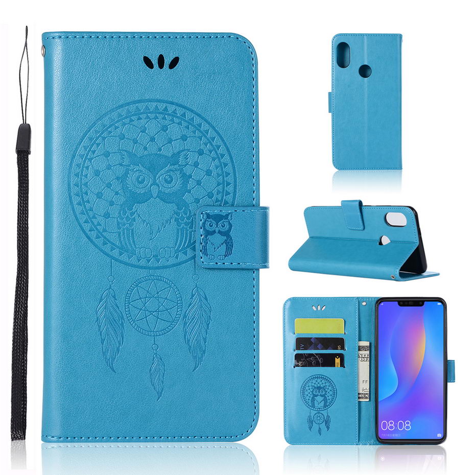Case Huawei nova 3i #เคสฝาพับแบบกระเป๋าสตางค์ฝาพับหนัง PU ลายนกฮูก Dream Catcher Owl