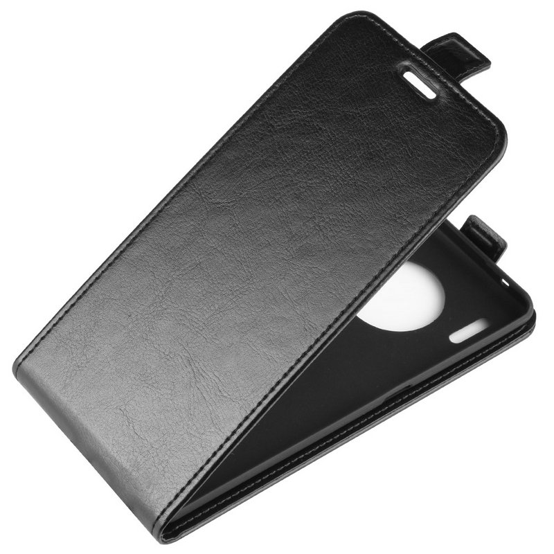 เคส Huawei Mate 30 Pro #เคสฝาพับแนวตั้งหนัง PU ผิวหนังม้า Crazy Horse Skin Leather