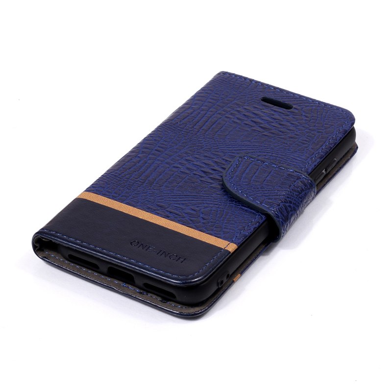 Case Huawei P20 Lite / Nova 3e #เคสฝาพับหนัง PU ผิวหนังจระเข้ Crocodile Texture Splicing PU Leather