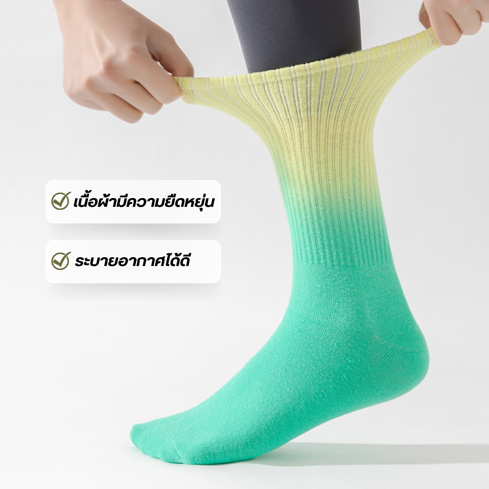 ถุงเท้าวิ่งครึ่งแข้ง สำหรับวิ่งมาราธอน ออกกำลังกาย (N02)