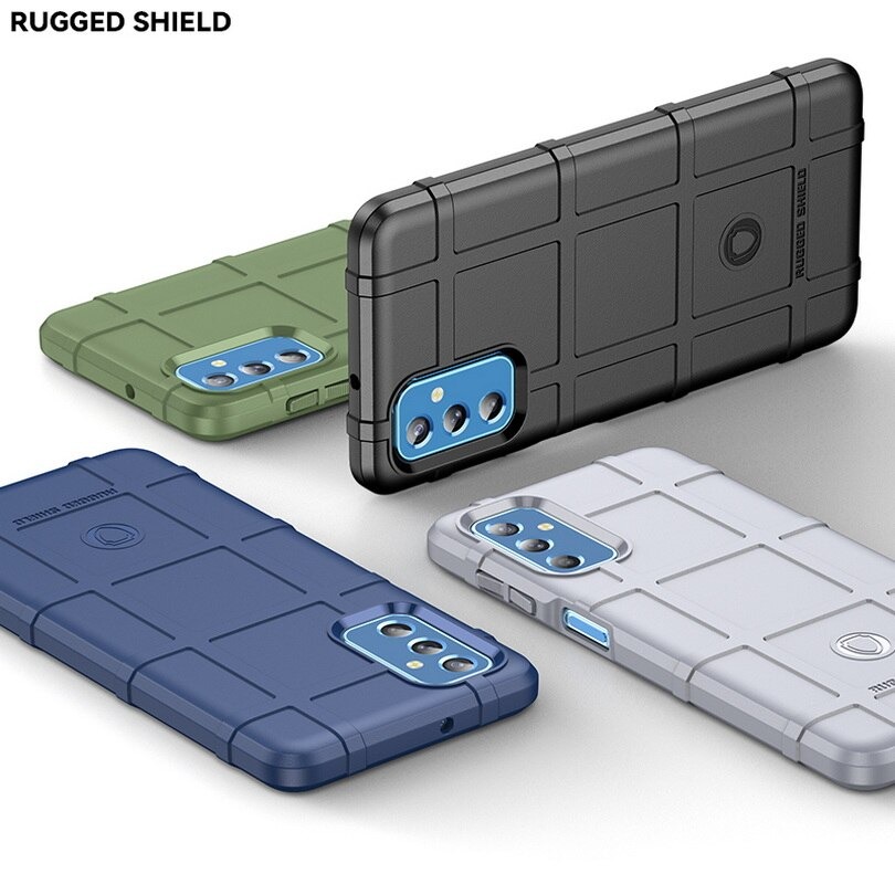 เคส Samsung Galaxy M52 5G#เคสฝาหลัง Rugged Shield Series Soft Silicone Shock Absorption Matte กันกระแทก