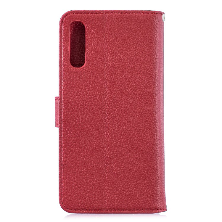 Case Samsung Galaxy A50 / A50s / A30s#เคสฝาพับแบบกระเป๋าสตางค์หนัง PU ผิวลิ้นจี่