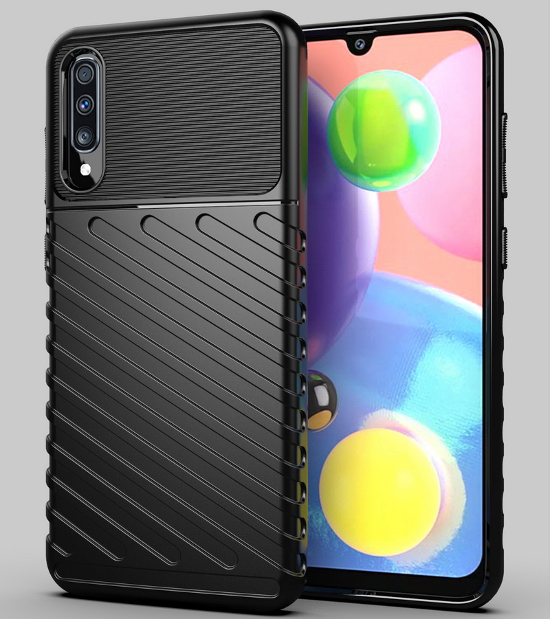 Case Samsung Galaxy A50 / A50s / A30s #เคสฝาหลัง TPU อ่อน Thunder Series Twill Texture Soft TPU