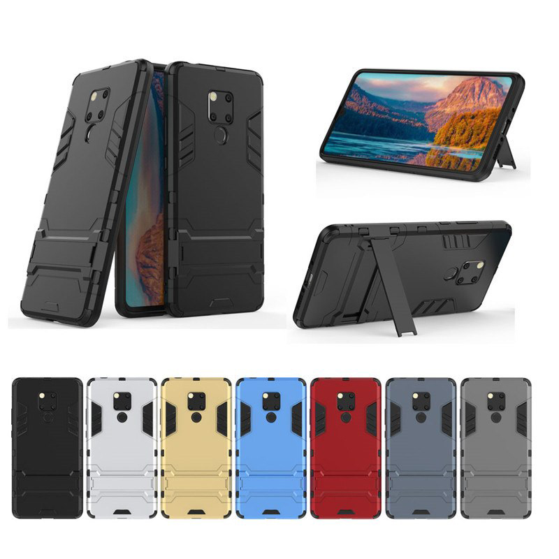 Case Huawei Mate 20 X #เคสฝาหลังพลาสติก ไฮบริด TPU + Kickstand (สินค้าพร้อมส่ง)