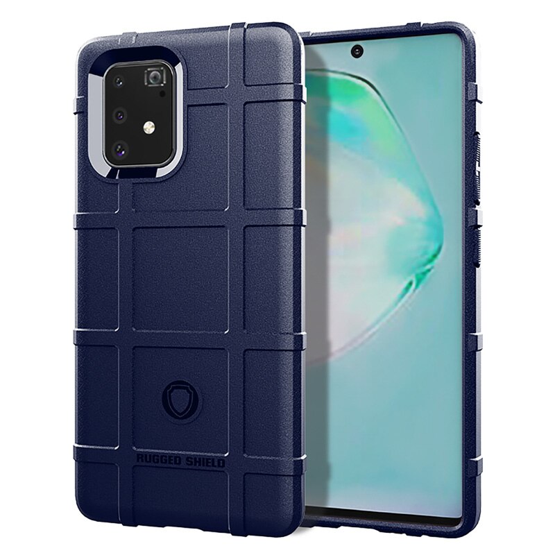 Case Samsung Galaxy S10 Lite #เคสฝาหลัง Rugged Shield Series Soft Silicone Shock Absorption Matte กันกระแทก