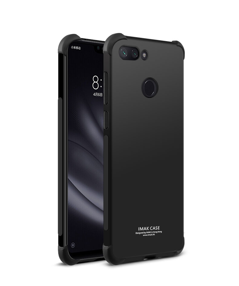 Case Xiaomi Mi 8 Lite #เคสแบบฝาหลัง Skin Feel Anti-drop TPU Case + Explosion-proof Screen Film