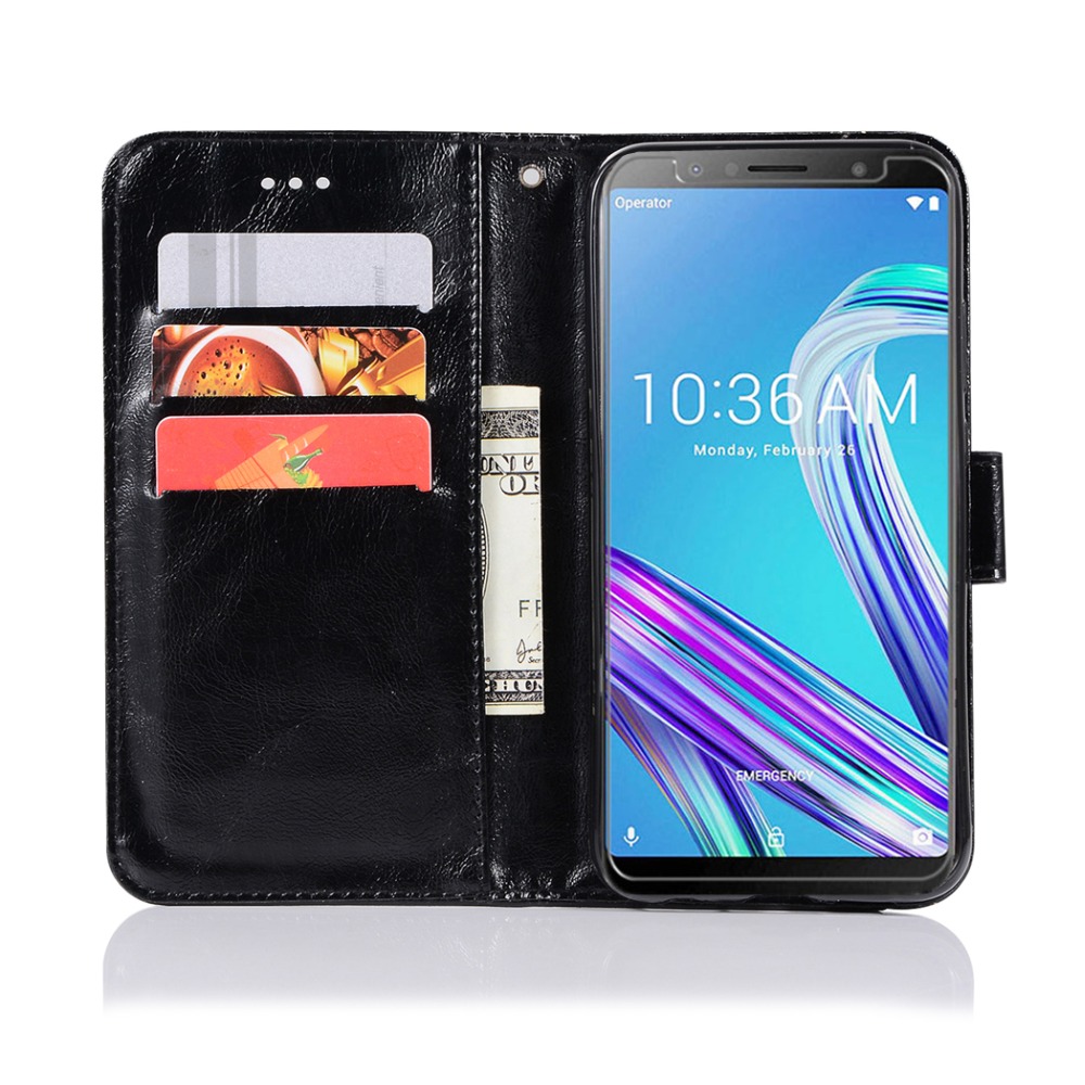 Case Asus Zenfone Max Pro (M1) #เคสฝาพับเกรดพรีเมี่ยมแบบกระเป๋าสตางค์ หนัง PU Vintage