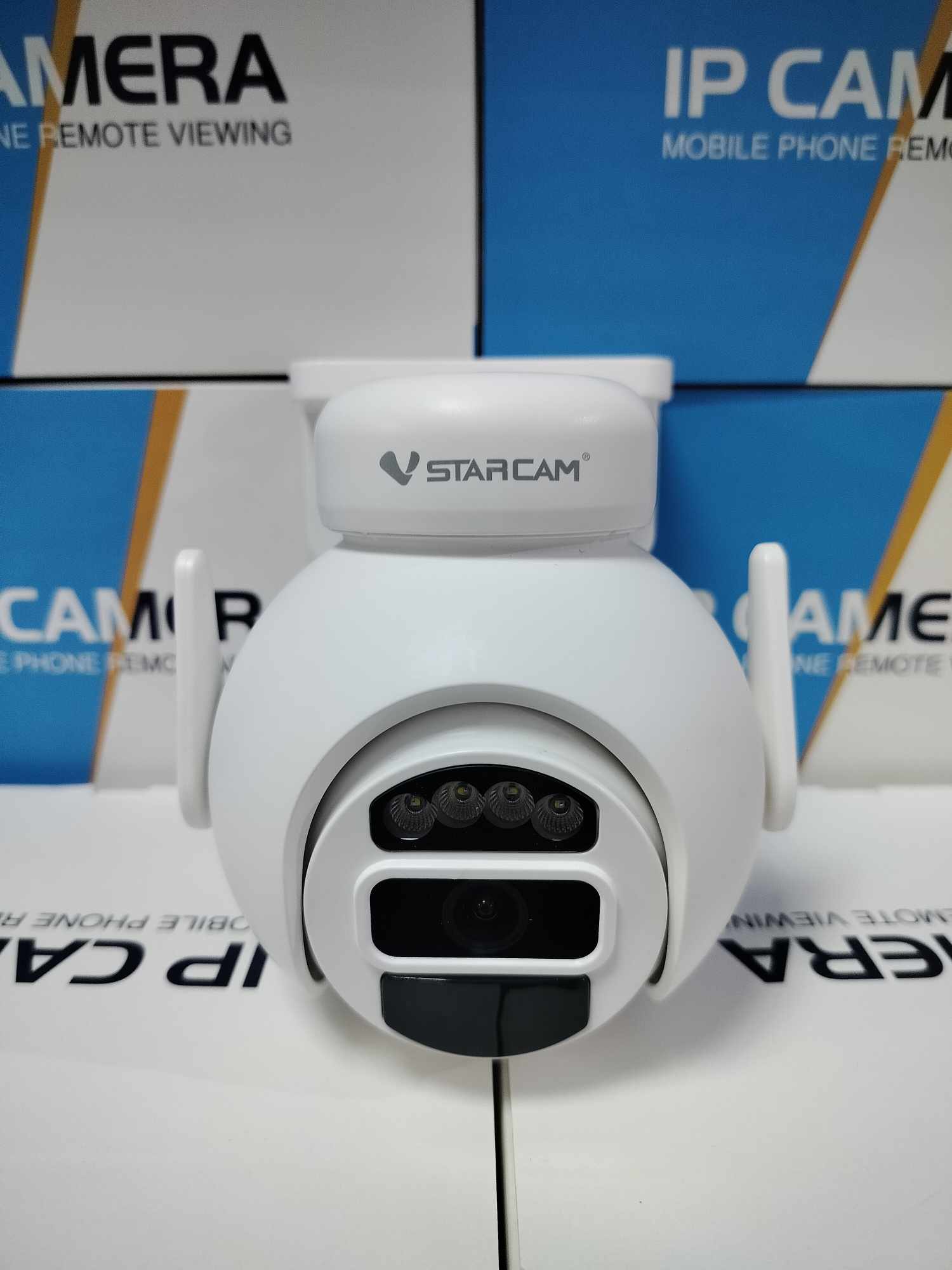 Vstarcam Vstarcam กล้องวงจรปิดภายนอกมีแบตในตัวพร้อมแผงโซล่าเซลล์ รุ่นCB65 คมชัด3ล้าน wifiในตัว ขาว