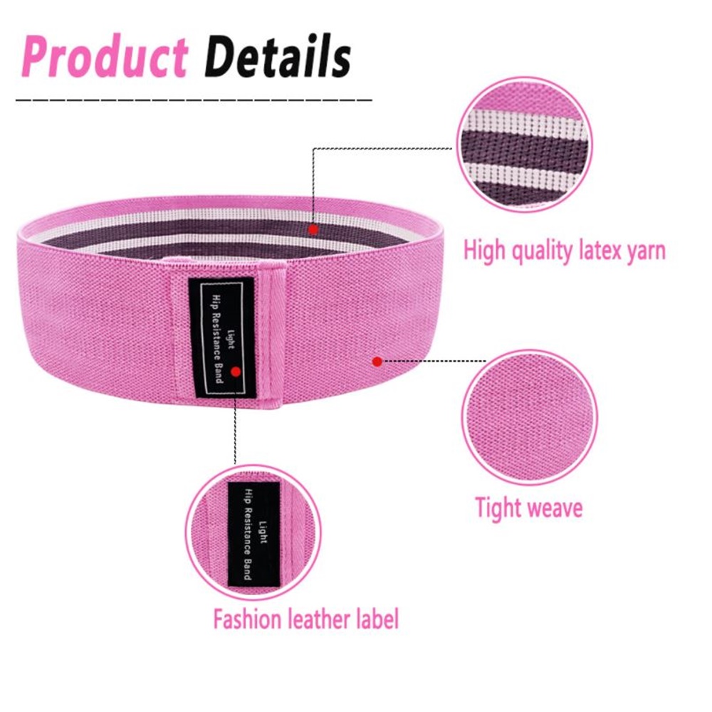 ยางยืดแรงต้านออกกำลังกาย แบบผ้า 3 เส้น Resistance Band (W04)