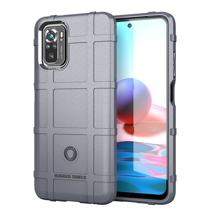 เคส Redmi Note 10 4G #เคสฝาหลัง Rugged Shield Series Soft Silicone Shock Absorption Matte กันกระแทก