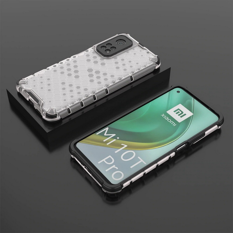 Case Xiaomi Mi 10T #เคสกันกระแทก Honeycomb Shock Absorber TPU + PC + Silicone Hybrid