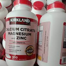 (Pre Order) Kirkland Signature® Calcium Citrate, Magnesium & Zinc with Vitamin D3 500 Tablets #USP Verified กระปุกใหญ่- เพื่อกระดูก ฟัน และกล้ามเนื้อที่แข็งแรง ลดกระดูกพรุน
