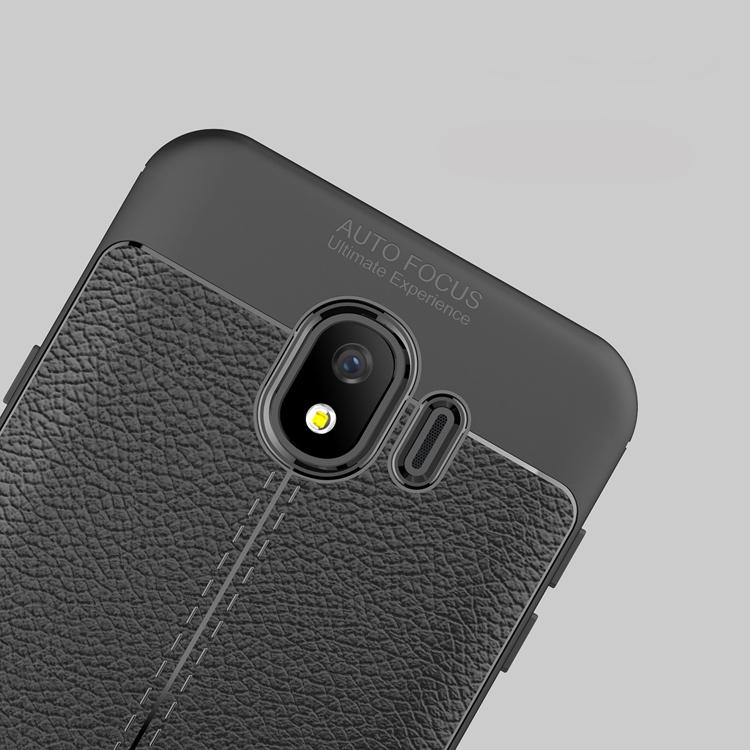 Case Samsung Galaxy J4 (2018) TPU #เคสฝาหลังผิวลิ้นจี่ช่วยป้องกันลายนิ้วมือและกันลื่นได้ดี