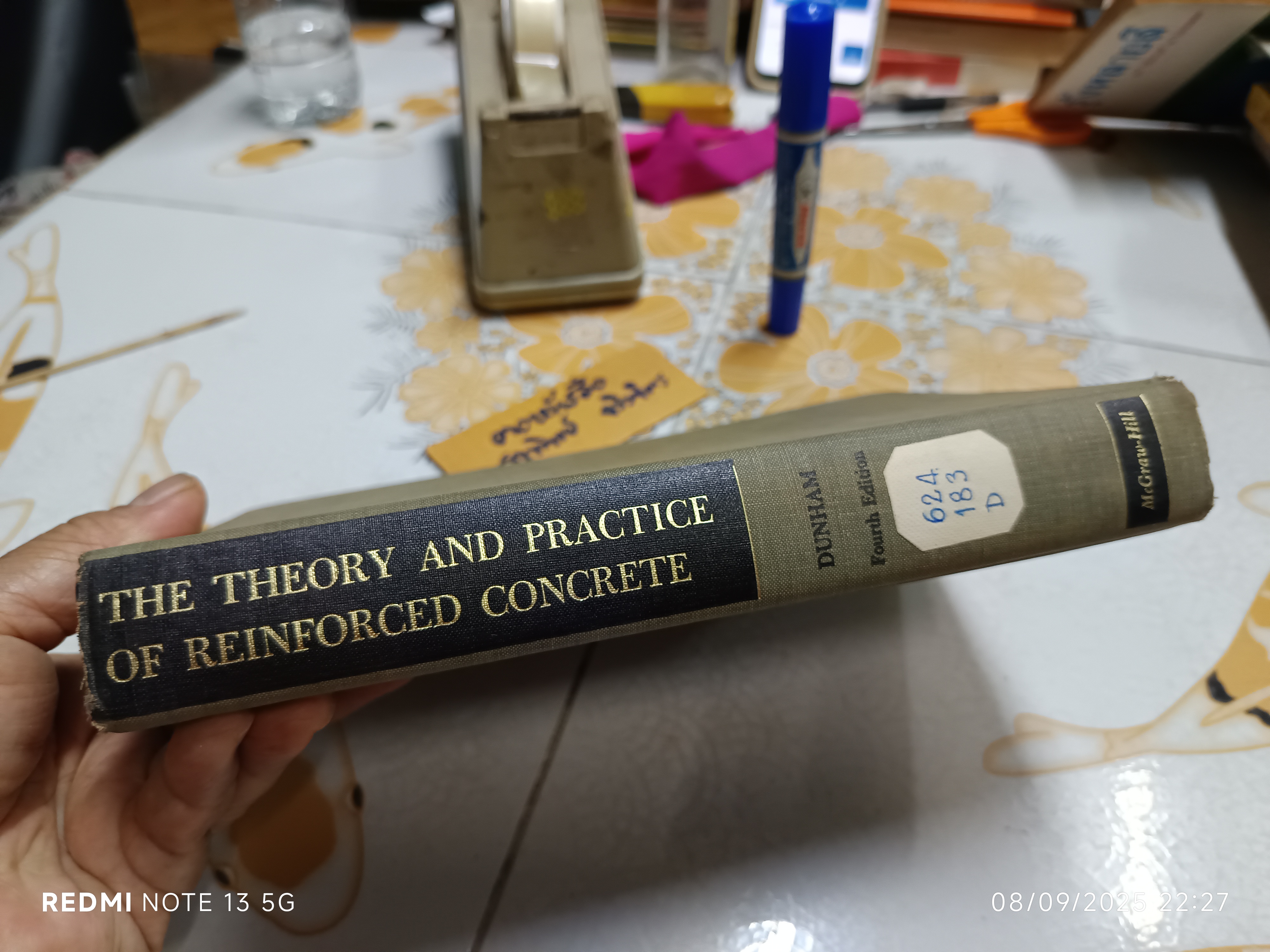 The Theory and Practice of Reinforced Concrete โดย Dunham ,1966 / หนังสือจำหน่ายออกจากห้องสมุด ** มีตราประทับหลายจุด **สินค้าหมด**