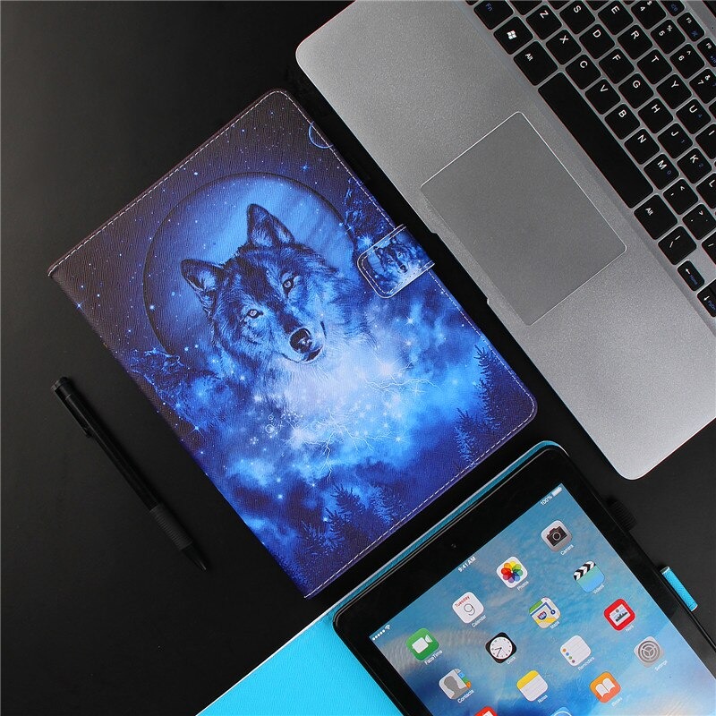 เคส Samsung Galaxy Tab S7 FE 12.4"(T730,T736) #เคสหนัง PU+TPU พิมพ์ลายพับตั้งได้ Printed Pattern PU Leather Case