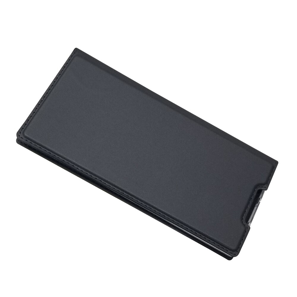 เคส Samsung Galaxy Note 10 #เคสแบบฝาพับหนัง PU Card Holder Auto-absorbed Leather