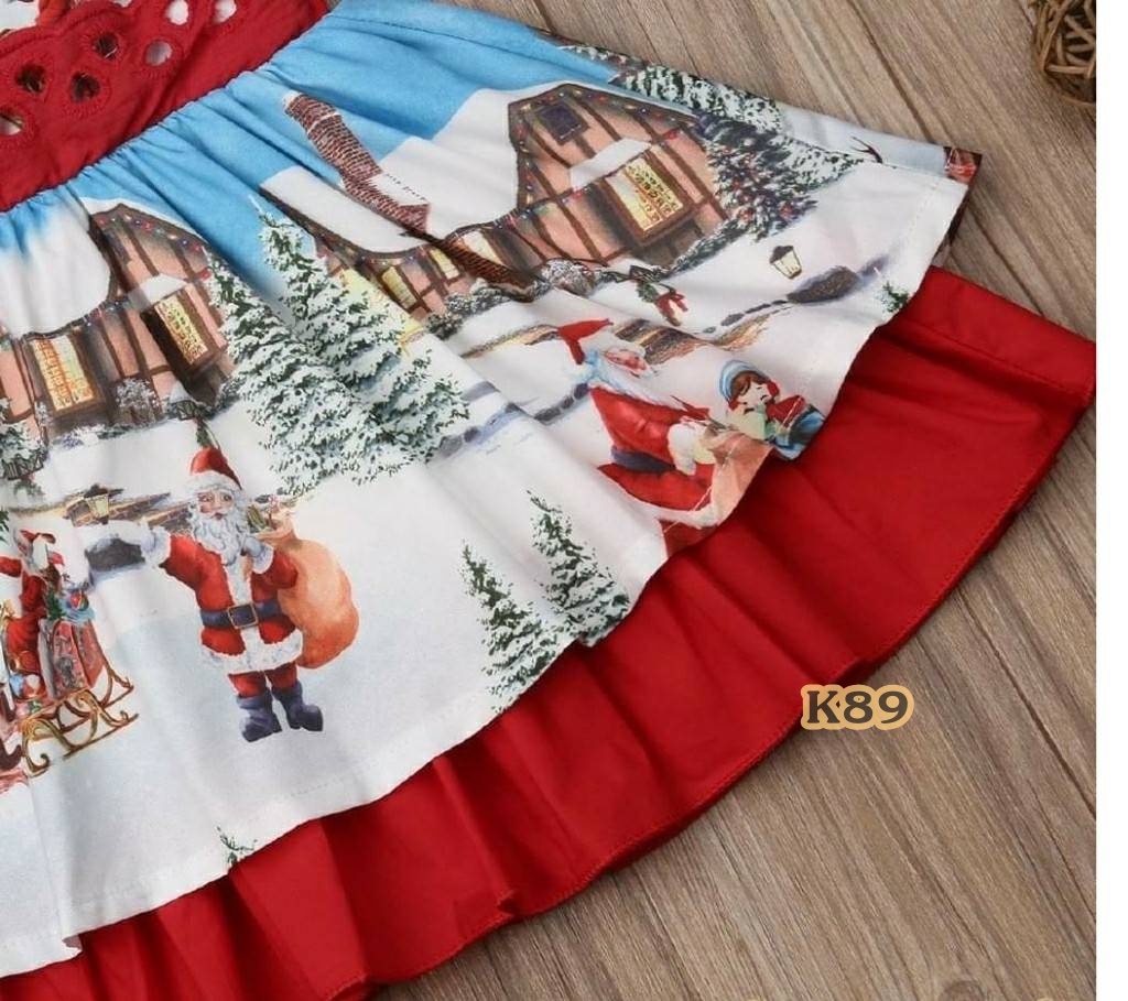 ชุดเด็กหญิง คริสมาสต์แนววินเทจ