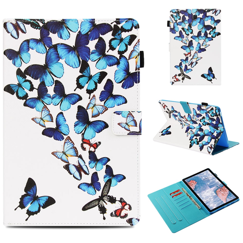 Case Samsung Galaxy Tab A 10.5 (2018) T590 T595 #เคสฝาพับหนัง PU พิมพ์ลวดลายน่ารักๆ Pattern Printing Magnetic Wallet Leather