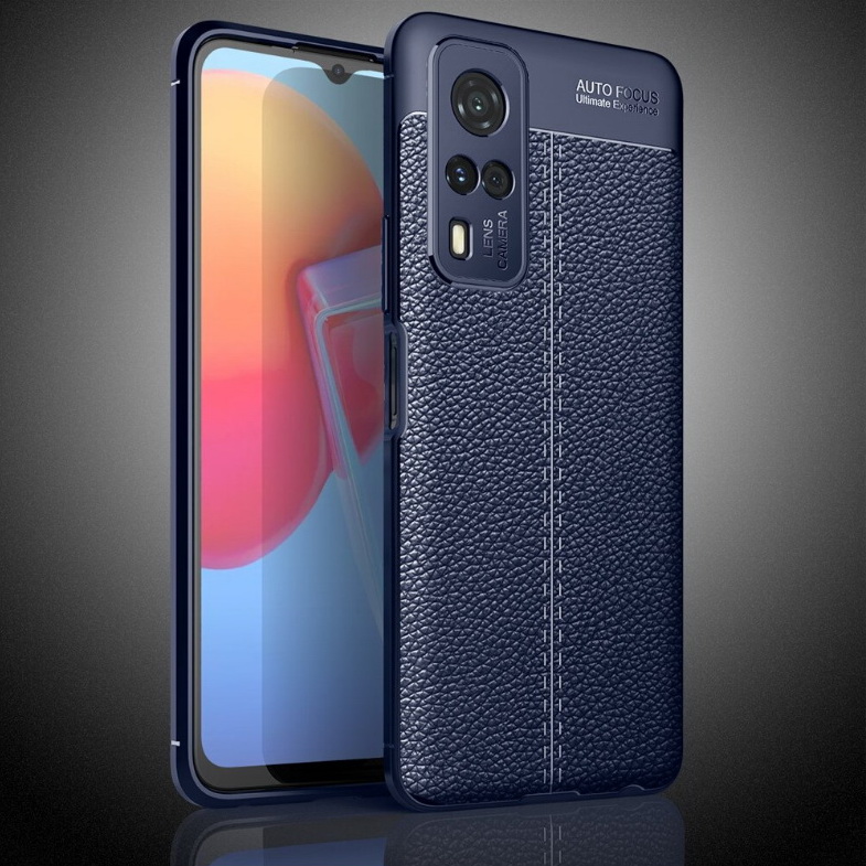 เคส Vivo Y31 2021 #เคสฝาหลัง TPU ผิวลิ้นจี่ช่วยป้องกันลายนิ้วมือและกันลื่นได้ดี