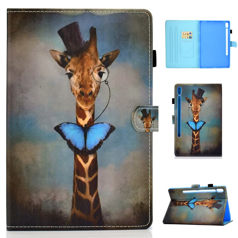 เคส Samsung Galaxy Tab S6 SM-T860 SM-T860 #เคสฝาพับหนัง PU พิมพ์ลาย Pattern Printing Stand Leather