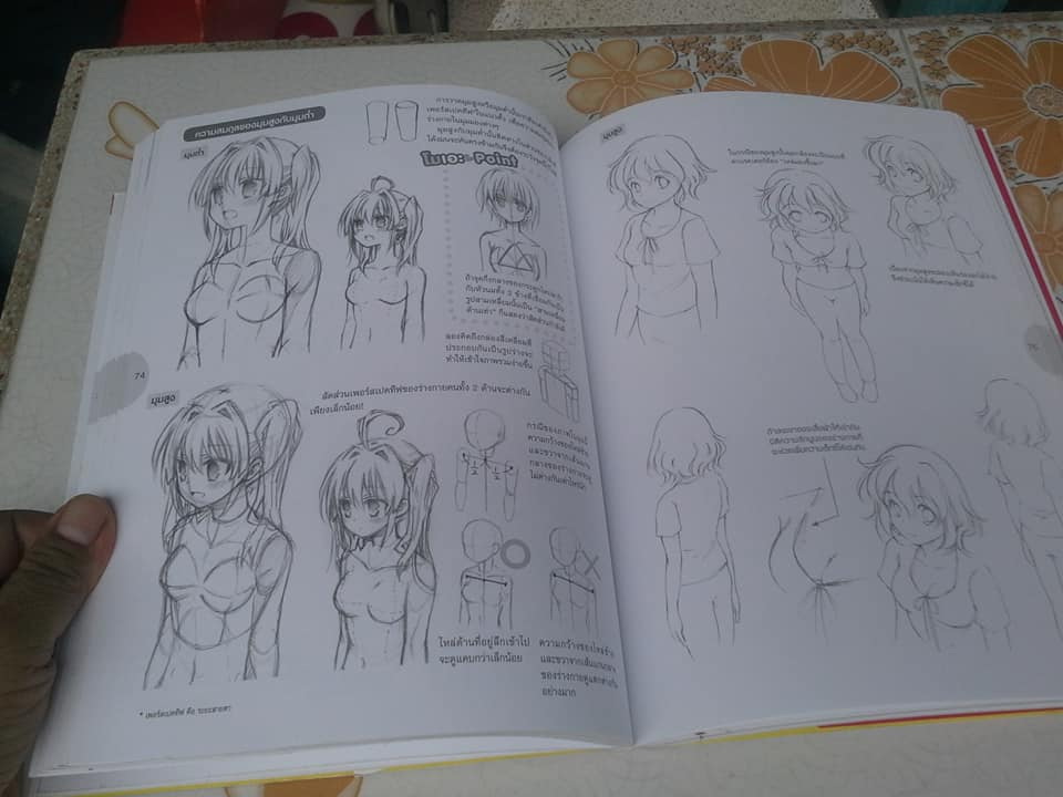 วาดโมเอะคาแรคเตอร์แบบมืออาชีพ ฉบับ วาดใบหน้าและร่างกาย **สินค้าหมด**