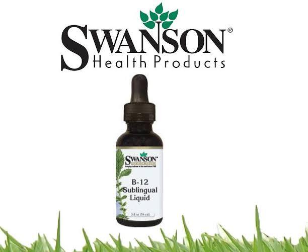 Swanson® B-12 Liquid 1000mcg 59 mL 1หยดวิตามินบี12 ชนิดน้ำเข้มข้น