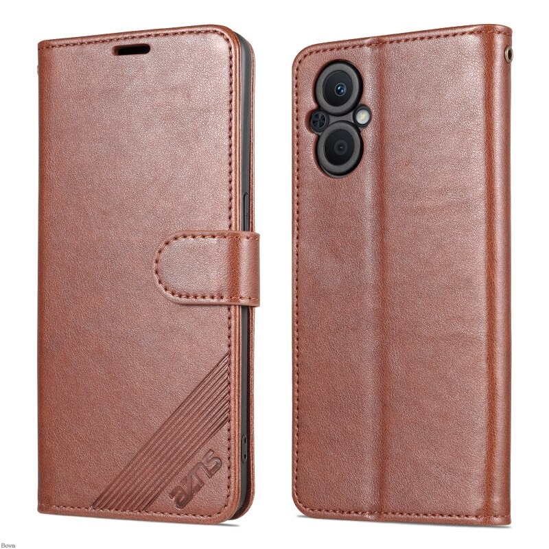 Case OPPO Reno 7z 5G#เคสฝาพับหนัง PU มีช่องใส่บัตร AZNS Wallet Leather Stand Phone Cover