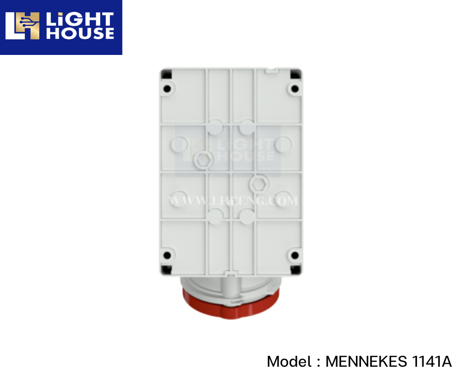 MENNEKES 1141A ปลั๊กตัวเมียติดพนัง (3P+E) 63A 400V IP44