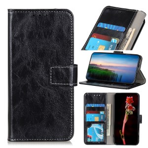 เคส OPPO Reno 2 #เคสฝาพับหนัง PU ผิวหนังม้า Retro Crazy Horse PU Leather