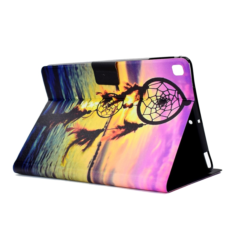 Case Samsung Galaxy Tab S6 Lite 10.4 SM-P610 P615 P617 #เคสฝาพับหนัง PU พิมพ์ลาย Pattern Printing PU Leather Flip