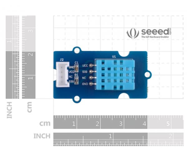 เซนเซอร์อุณหภูมิ ความชื้น Grove - Temperature & Humidity Sensor (DHT11)