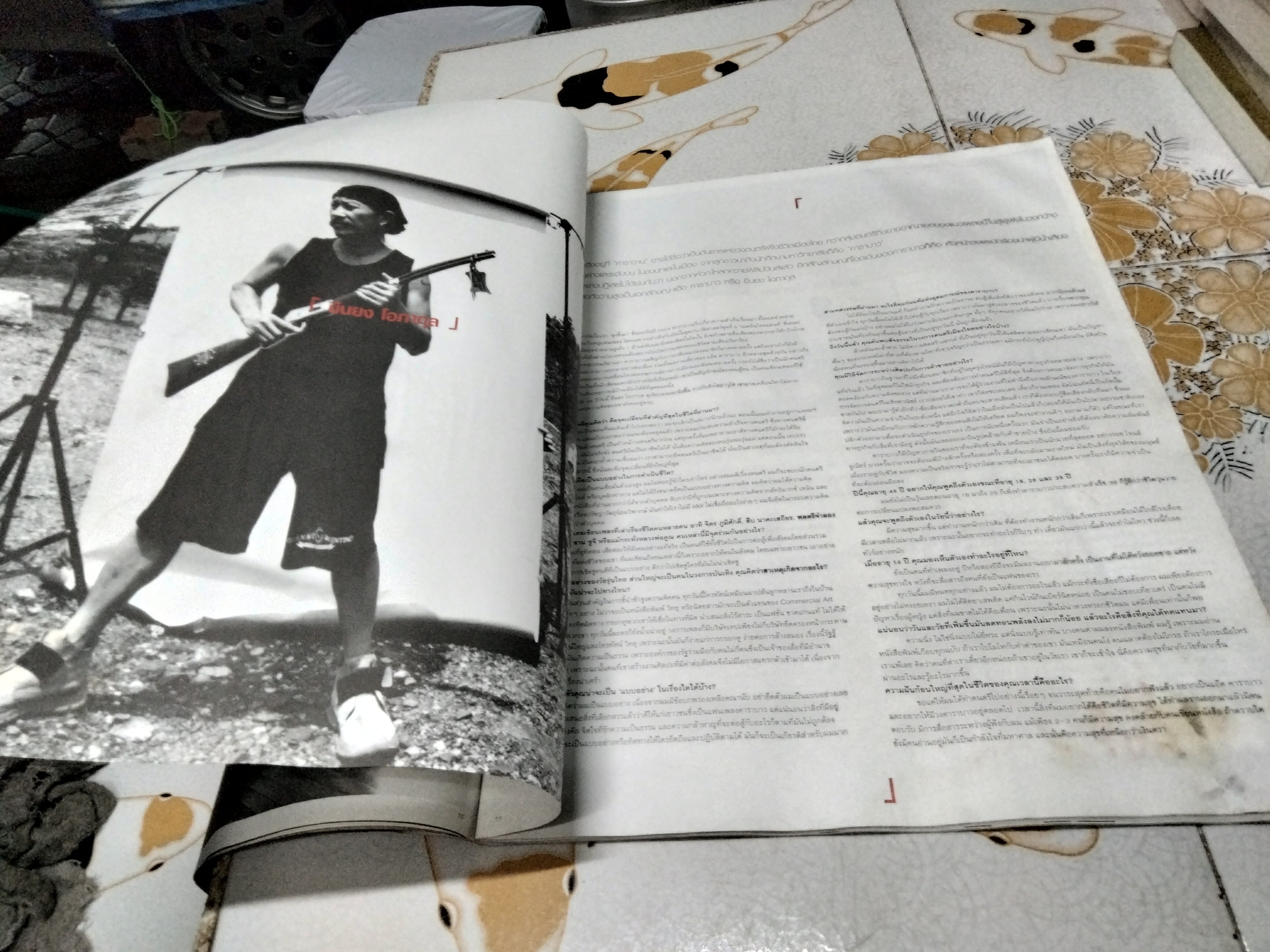 นิตยสาร a day special ฉบับ idols หน้าปก เบิร์ด ธงไชย (ตำหนิ หนังสือโดนน้ำ มีคราบรา)