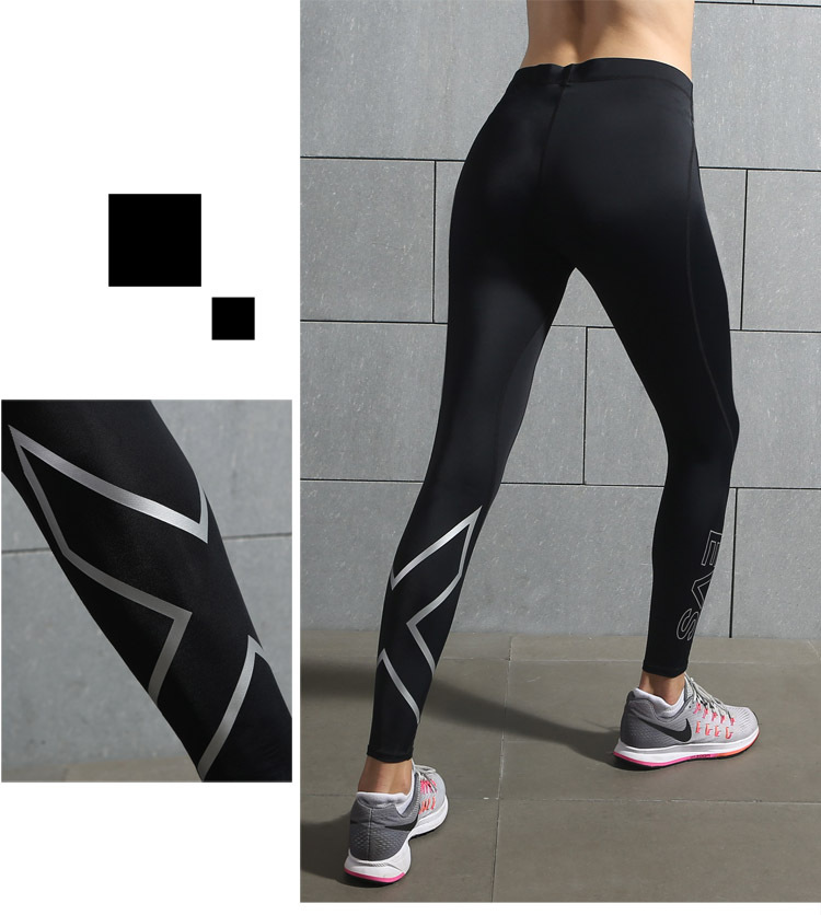 กางเกงวิ่งรัดกล้ามเนื้อผู้หญิง สำหรับวิ่ง ฟิตเนส เล่นโยคะ EVS Women Compression (G18)