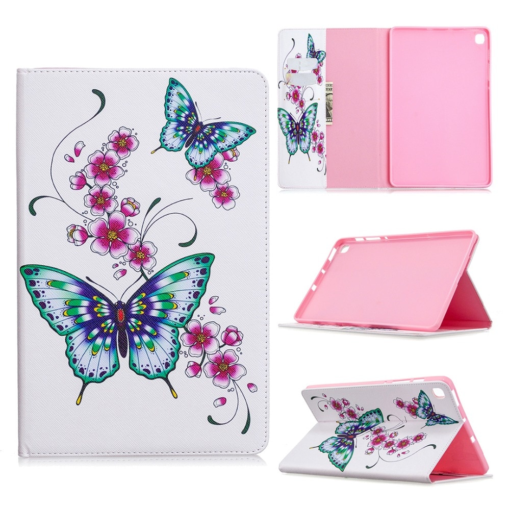 เคส Samsung Galaxy Tab S6 Lite 10.4 SM-P610 P615 P617 #เคสฝาพับหนัง PU พิมพ์ลาย Cartoon Animal PU Leather Case Stand Cover