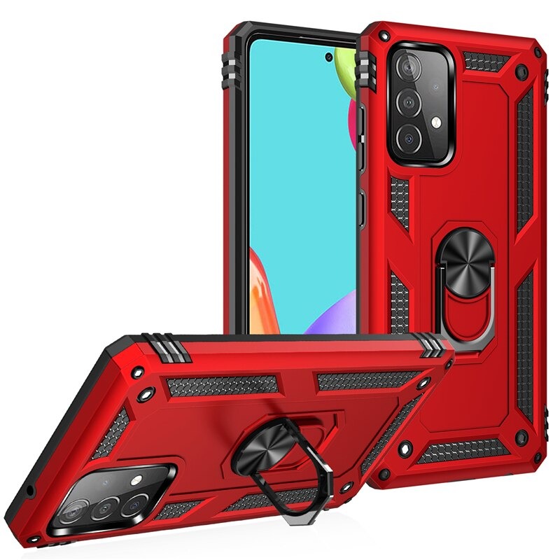 เคส Samsung Galaxy A53 5G #เคสฝาหลัง Hybrid TPU+PC มีแหวนสวมนิ้ว