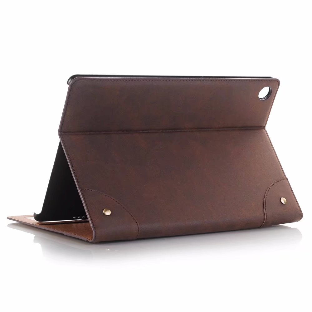 เคส Huawei MediaPad M5 Pro (10.8 นิ้ว) #เคสฝาพับหนัง PU ผิวหนังม้าสไตล์ Retro แบบกระเป๋าสตางค์สมาร์ท Crazy Horse Texture Retro PU Leather